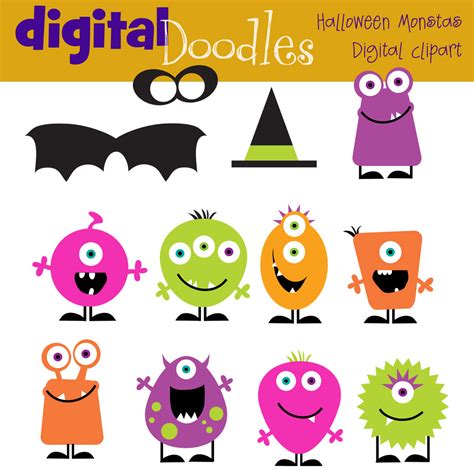 Halloween Monsters Clipart Clip Art Library