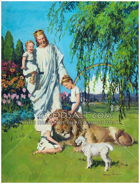Jesus With Children In Heaven