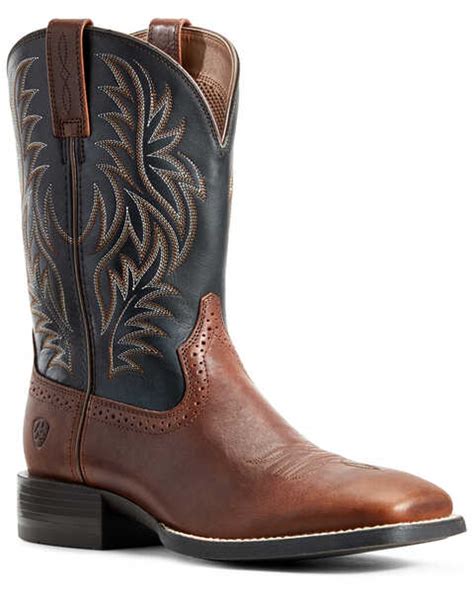 Ariat Mens Candy Western Performance Boots Square Toe Blackbrown