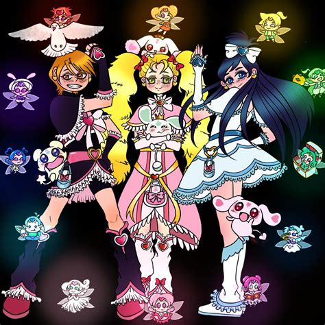 Finished Futari Wa Precure Max Heart And I Had To Draw A Fanart As Usual The Heartiels Game Me