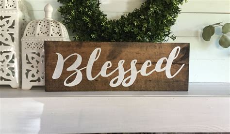 Blessed Blessed Sign Blessed Wall Art Blessed Wall Wood