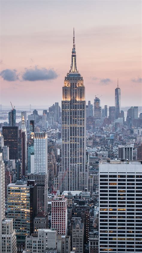Download 1080x1920 New York Skyscrapers Usa Buildings