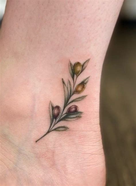 30 Amazing Olive Branch Tattoo Designs With Meanings And Ideas 10