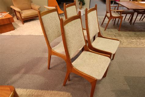 Set Of 4 Vintage Danish Teak Chairs Consign Design Edmonton