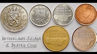 √ Netherlands Currency Coins - 5 Different Old Coins Netherlands ...