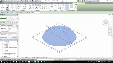 Send the new design to revit with one click. Revit 2016 Create Dome Roof by face - YouTube