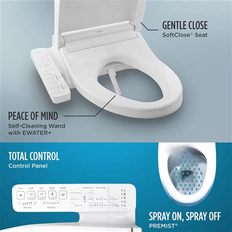 Buy TOTO SW WASHLET C Electronic Bidet Toilet Seat With PREMIST And EWATER Wand