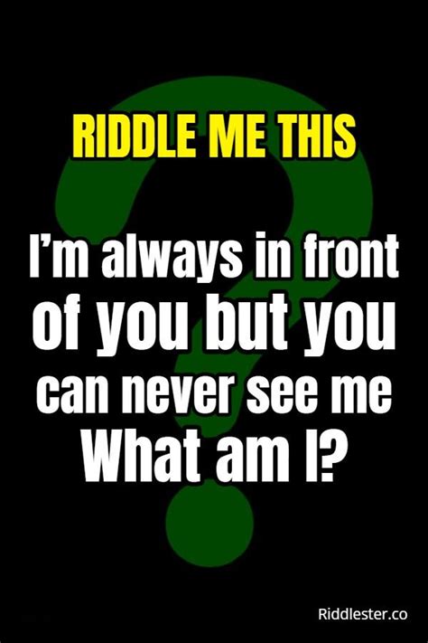Riddle Me This With Answers Brainteasers Riddlester Riddles