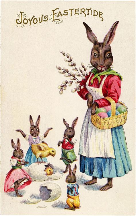 22 Easter Bunny Images Free Updated Vintage Easter Postcards