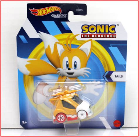 Hot Wheels Character Car Sonic The Hedgehog 2021 Tails Diecast 1 64 🌟vhtf🌟 Ebay