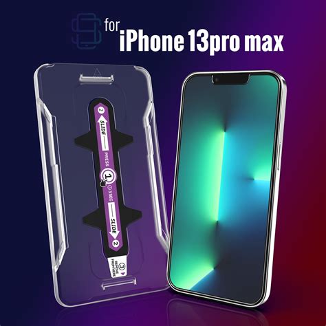 Folie Sticla Pentru Iphone 13 Pro Max Set 2 Buc Defenslim Instalare
