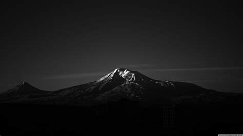 Minimalist Mountain Black And White Wallpapers Wallpaper Cave