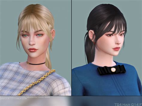 Ts4 Female Hair G14 Ginko Sims On Patreon Sims Hair Womens
