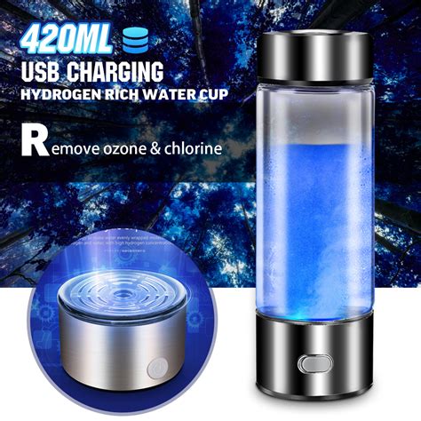 Rechargeable Negative Ion Water Cup Hydrogens Rich Water Cup 420ml Usb