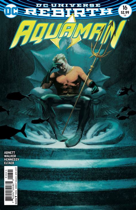 Aquaman 2016 16 Vfnm Joshua Middleton Dc Universe Rebirth