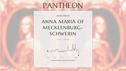 Anna Maria of Mecklenburg-Schwerin Biography - Duchess consort of Saxe ...
