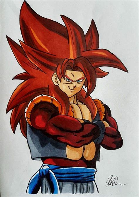 How is super saiyan 4 weaker than super saiyan blue (or ssj god ssj)? My drawing of Super Saiyan 4 Gogeta | DragonBallZ Amino