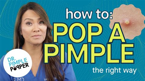 How To Pop A Pimple The Right Way Dr Pimple Popper Slmd Skincare