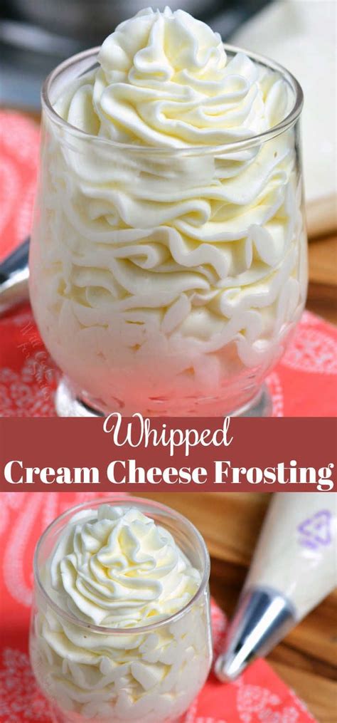 Put your whipped cream in the bowl after chilling for now your whipped cream is ready to use with the cake. Whipped Cream Cheese Frosting - Yummy Recipes