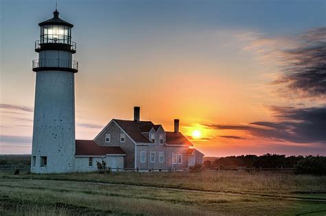 Cape Cod Lighthouse Highland Light Truro Massachusetts Photograph By