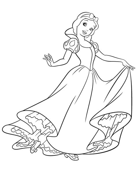 Disney Princess Snow White Coloring Pages Clip Art Library