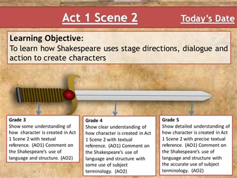 Macbeth Lesson 3 Looking At Act 1 Scene 2 Tailored For The New