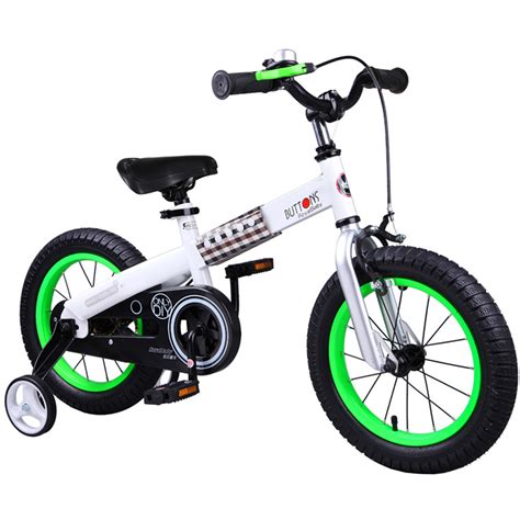 Royalbaby Buttons Kids Bicycle With Training Wheels 14 Inch Bike For