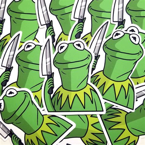 Kermit The Frog Sticker Etsy