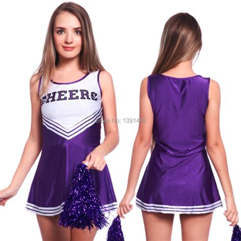 Sexy High School Cheerleader Costume Cheer Girls Uniform Party Outfit