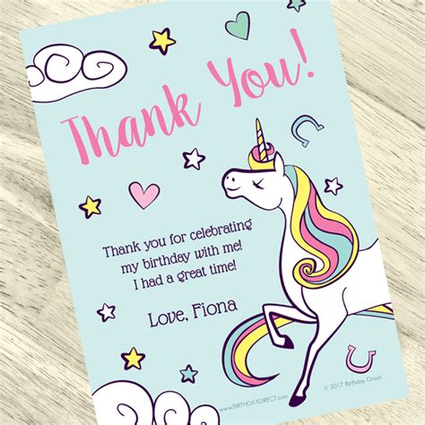 When you want to express gratitude to special ones, a custom thank you card is a great choice! Unicorn Custom Thank You Cards 24ct