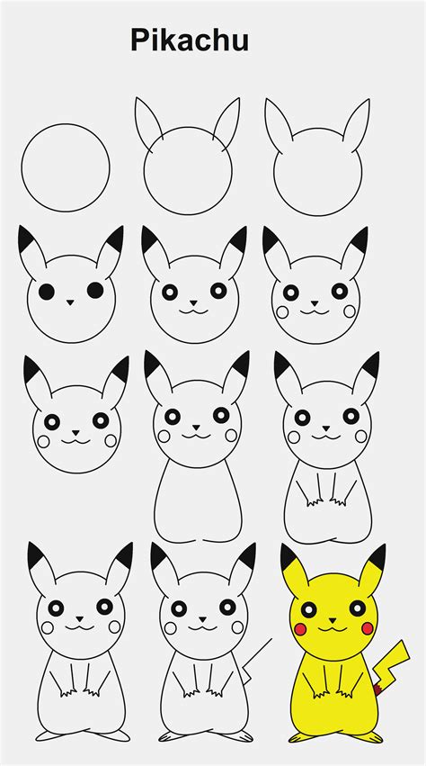 How To Draw Pikachu How To Draw Pokemon Pokemon Drawings Drawings