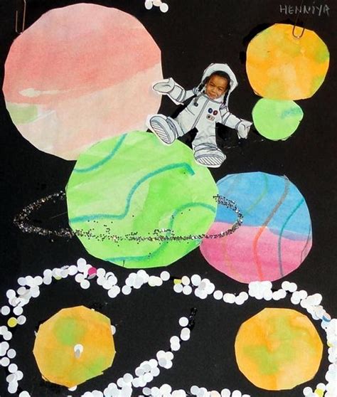 Kids Artists Astronaut In Space
