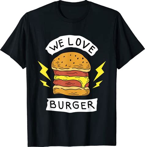 we love burgers t shirt clothing shoes and jewelry
