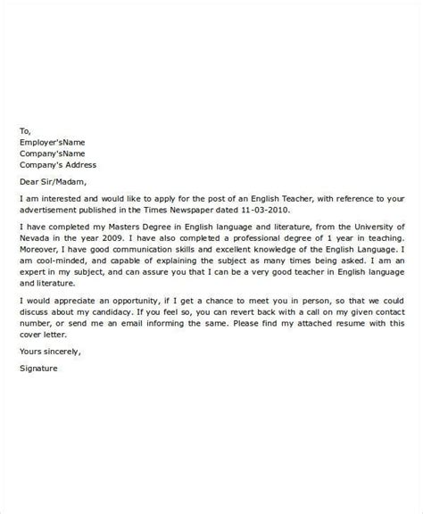 Teacher appointment letter (7+ samples letters and templates). 29+ Job Application Letter Examples - PDF, DOC | Free ...