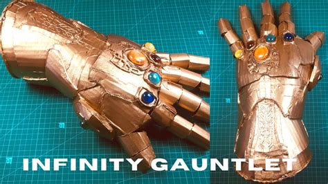 How To Make Infinity Gauntlet Out Of Cardboard The Avengers Diy