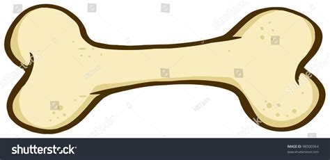 Cartoon Dog Bone Vector Illustration Stock Vector 98500364 Shutterstock