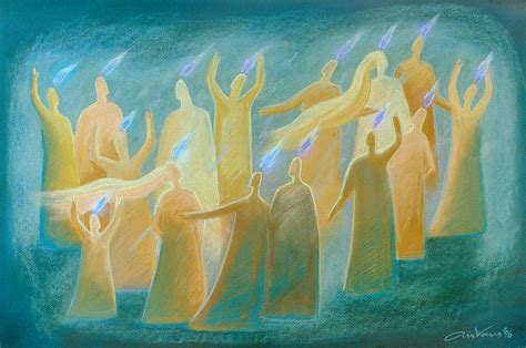 Original Painting Day Of Pentecost Acts 21 4 Ain Vares Art — Ainvaresart