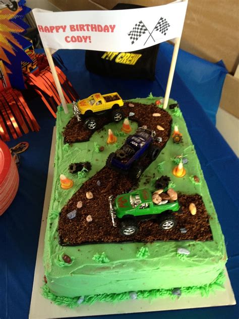Birthday cake for 2 year old boy with name. 2 Year Old Birthday - Truck Theme - CakeCentral.com