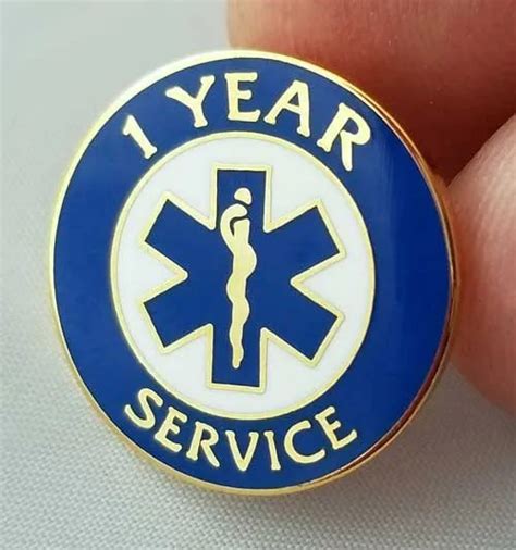 1 Year Ems Service Pin Years Of Service Pins