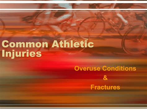 Common Athletic Injuries