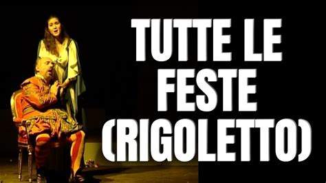 Digging Out Old Recordings Tutte Le Feste Rigoletto Youtube