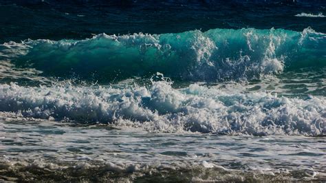 Sea Beach Sunset Waves Surf 4k Hd Wallpaper