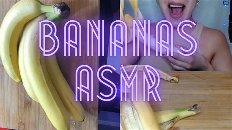 Asmr Bananas Eating Sounds Mukbang Youtube