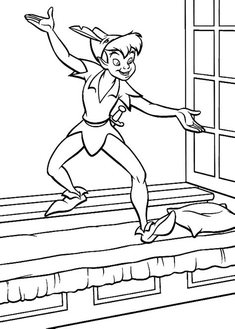 Desenho De Peter Pan Para Colorir