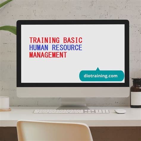 Training Basic Human Resource Management Diorama Training Department