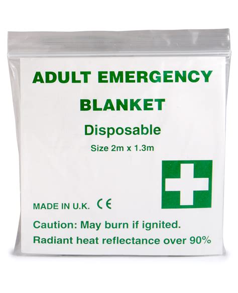 Foil Emergency Blanket 42inch X 78inch First Aid Fast