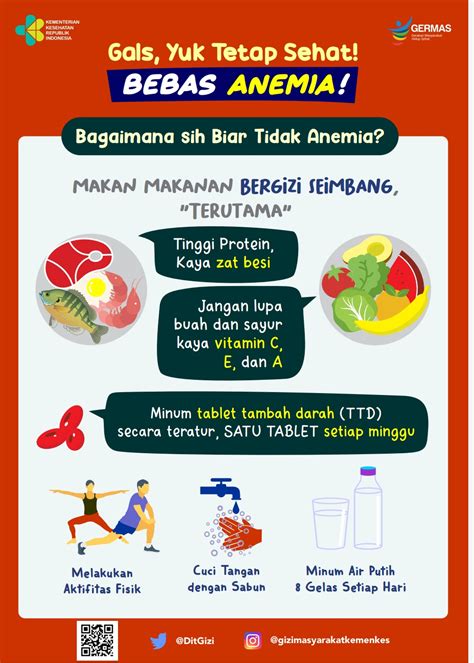 Remaja Sehat Bebas Anemia Di Peringatan Hari Gizi Nasional Ke 61