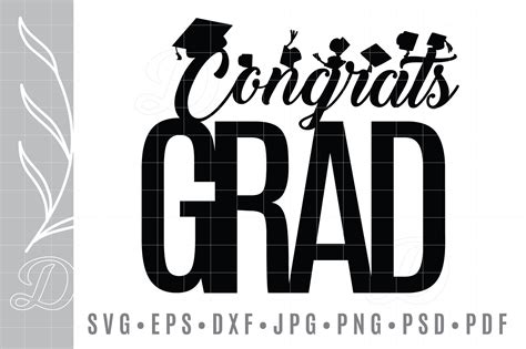 Graduation 2021 Congrats Grad 2021 Svg Afbeelding Door Doodeebox