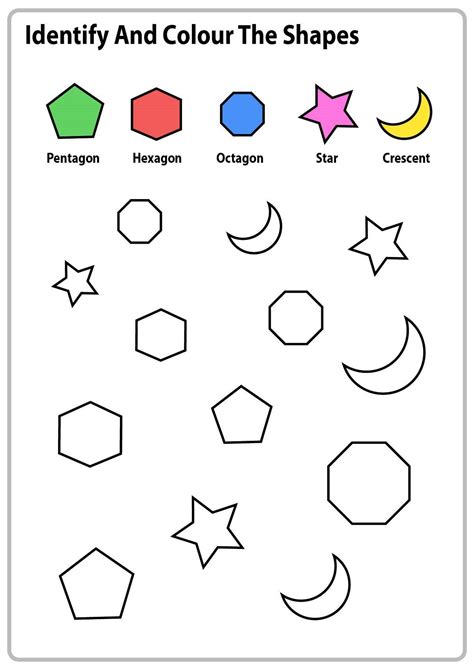 Identifying Shapes Kindergarten