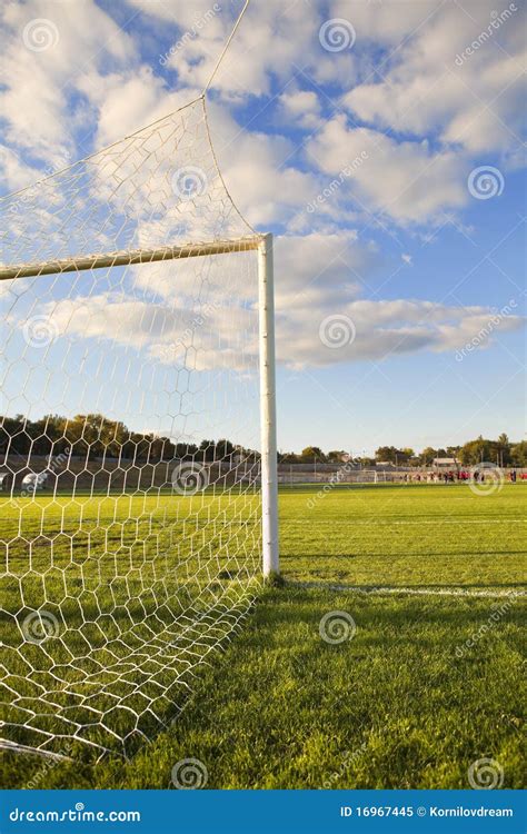 Football Pitch Goal Post Stock Image Image Of Ground 16967445